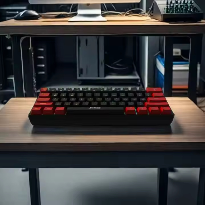 Blue Axis 61-Key Wired RGB LED Backlit Mechanical Keyboard Home Office Gaming Computer Various Lights USBs UK Laptop Tablet