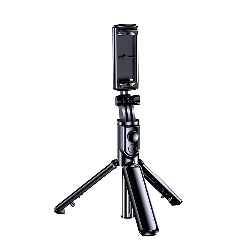 New design ultra Mini bluetooth Remote control Selfie Stick Tripod for live streaming 360 degree rotate V05