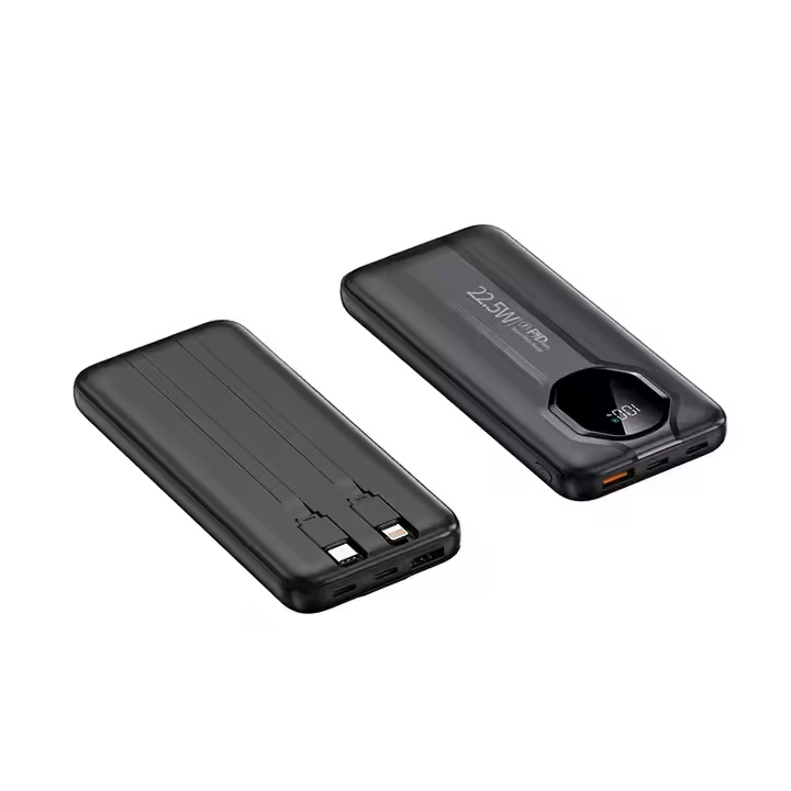 Fast Charging Power Station Portable Power Bank 10000mAh 22.5W QC3.0 LED Display Universal USB-C Output 2 Input PD Power banks