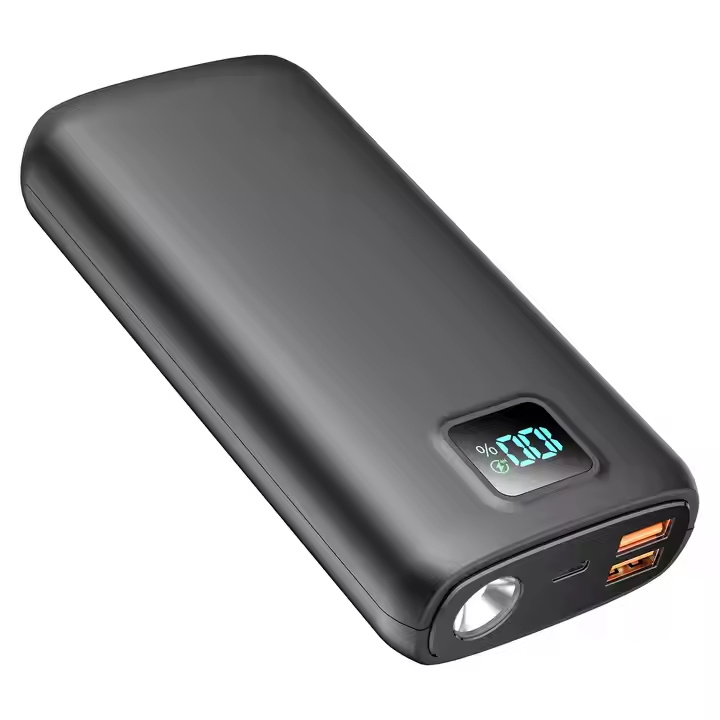 Dual USB 22.5W Fast Charging With LED Display Flashlight 20000mAh Portable Power Bank