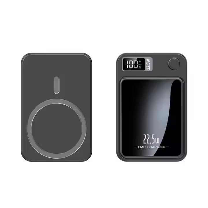 22.5W Quick charge PowerBanks Slim and Small Magnetic Wireless Power Station With Charging Cord