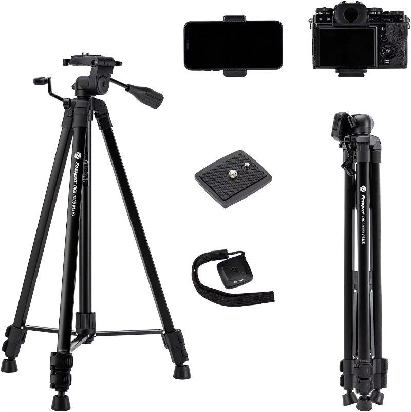 Fotopro New Design 1.8m 3 Way professional Aluminum Video Tripod for Camera