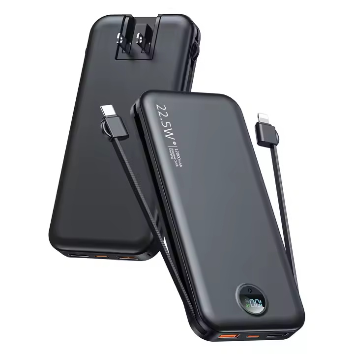 Factory Wholesale Accept Customization 20w 22.5w Battery Digital Display Power Bankfor Universal Smart Power Banks