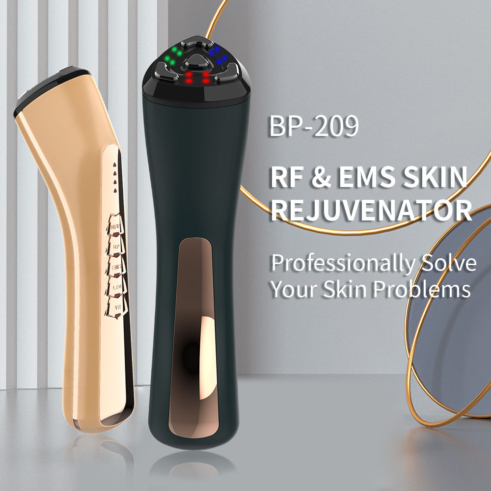 Beauty equipment home use red light therapy galvanic eye massager pen with warm massage and vibration Beauty thin face skin care