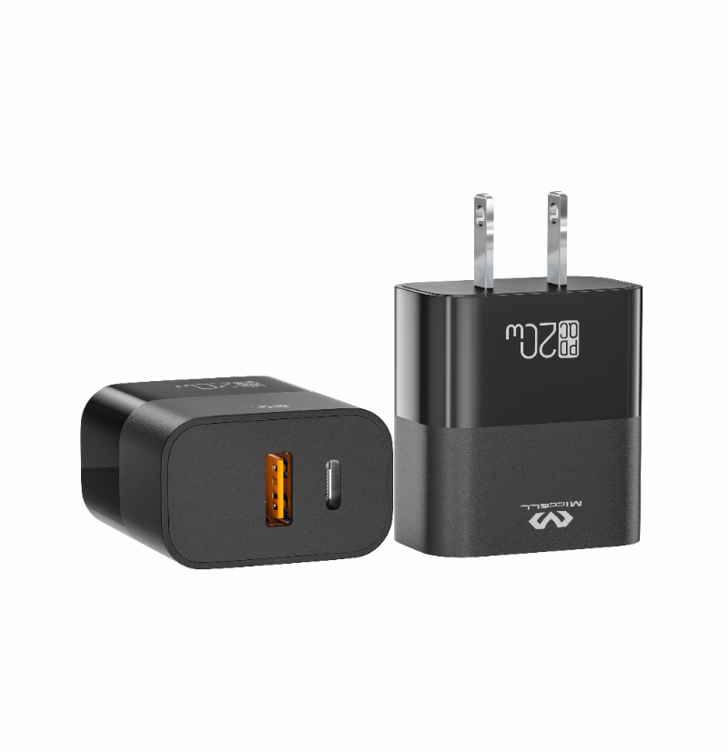 Miccell pd 20w usb-c fast phone charger high quality fc ce rohs certificate fast phone charger 20w mobile phone adapter charger