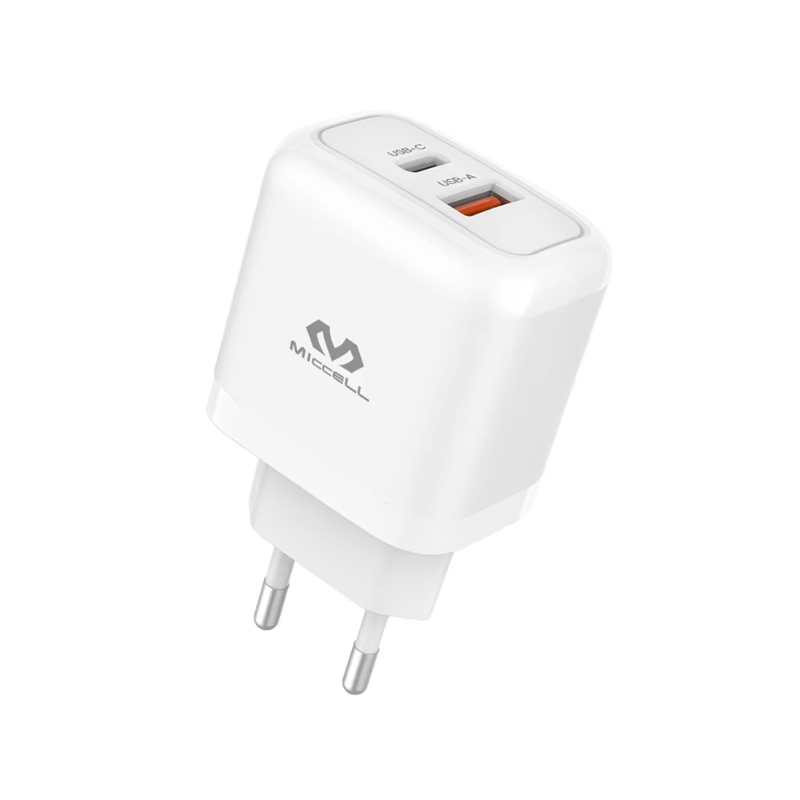 Miccell PD 45W usb c wall charger Super Fast Charging multifunction PD+QC3.0 travel Charger for iPhone Android