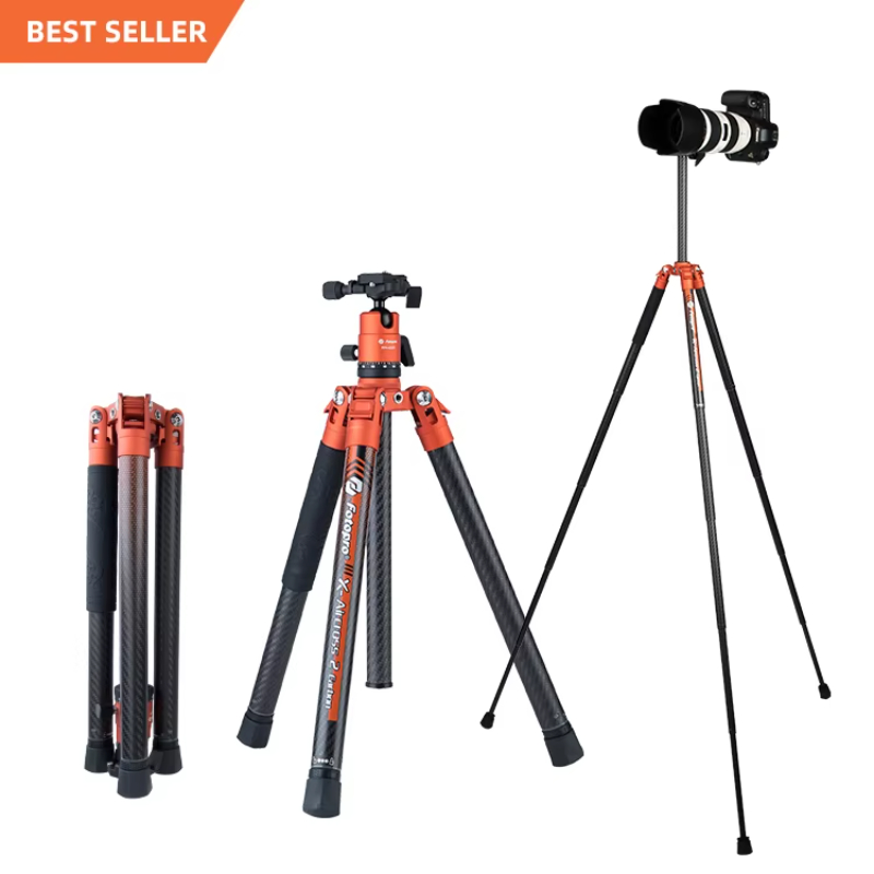 Oem Professional Foldable Carbon Fiber Live Streaming Photographic Camera Tripod Stand Digital Dslr Camera Video Tripod