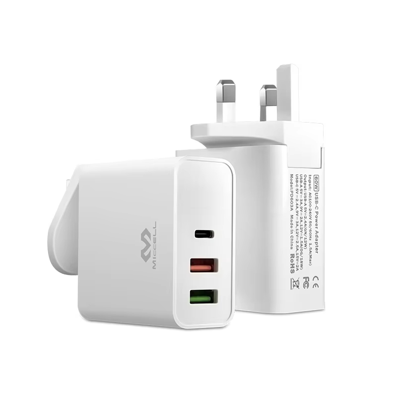 Multi-function fast charger for laptop US AU EU UK PD fast charging 65w 60w 45w fast usb c charger for macbook