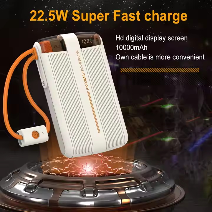 LANY Customize Logo Portable Slim Power Bank Outdoor Travel Power Banks 10000mah For Smartphone