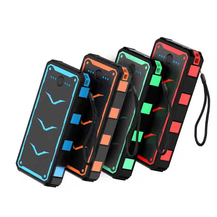 Trending Mobile Phone Fast Charging 20000Mah Waterproof Wireless Solar Panel Charger Powerbank Solar Power Bank