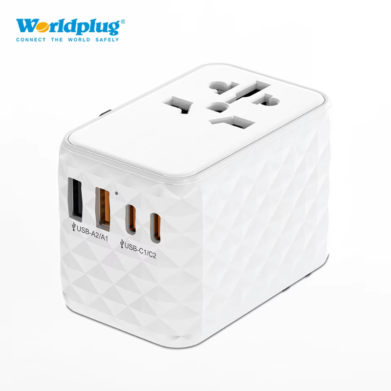 Worldplug Super Fast GaN 65W Type-C Fast Chargers Universal Plug Adapter Travel Adaptor for iphone samsung
