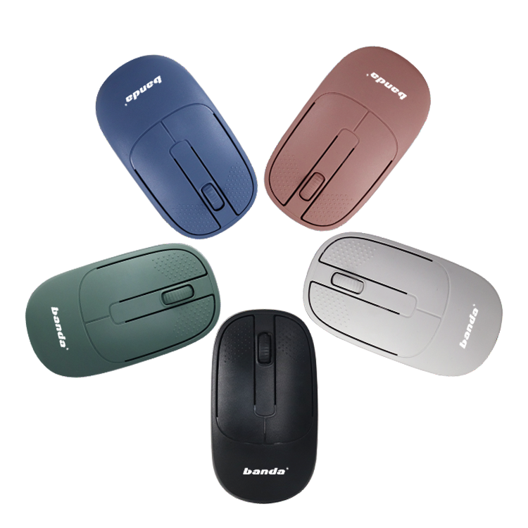 Original Banda 2.4G Wireless Mouse Optical Engine Both Handed Ergonomic Mouse for Gaming Laptop Desktop
