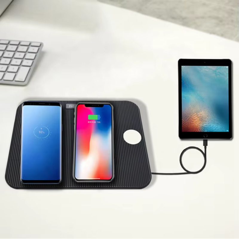 3 in 1 Charging Stand Holder Dock Wireless Charger for iPhone Xs_Xs Max_Xr_X_8_8 Plus