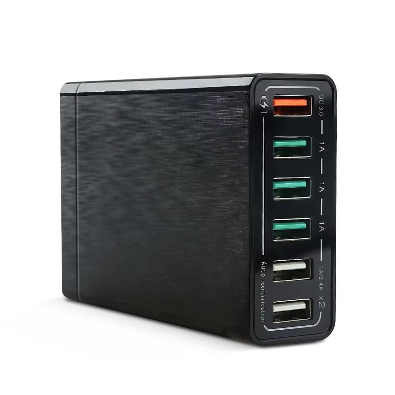 60W Intelligent PD Solution 6 USB Fast Charger QC3.0 Multi Port for Smart phone