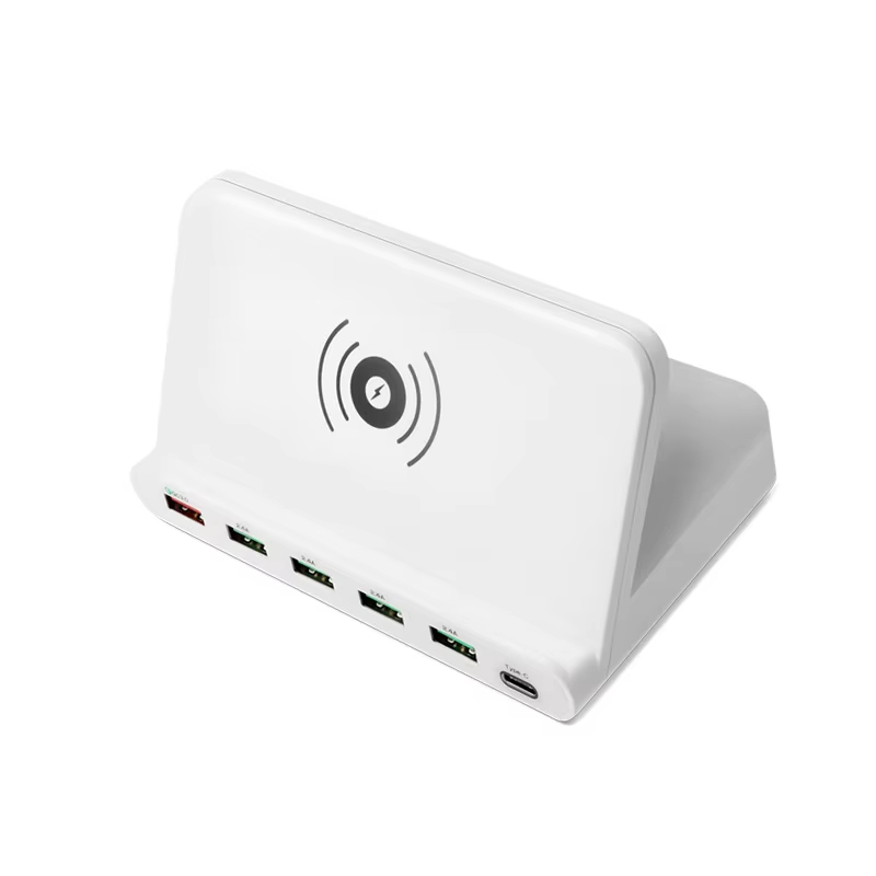 60w Mobile Phone Fast Charging Station usb Travel Power Adapter PD Wireless Charger for Iphone ipad samsung