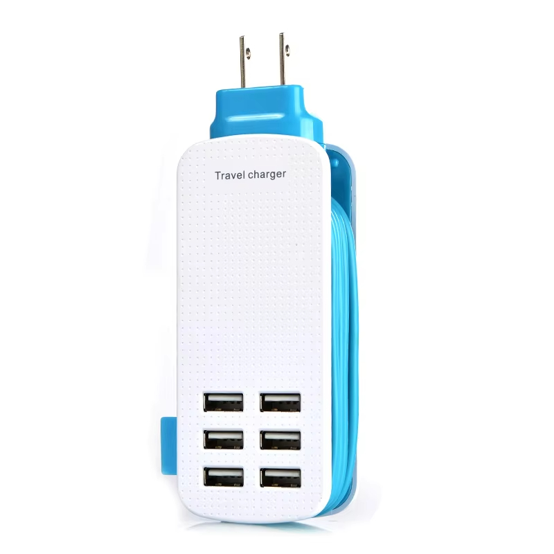 Mobile Phone Multi Wall Power 5.1V 6A Charger Travel Adapter With Multi 6 USB Ports