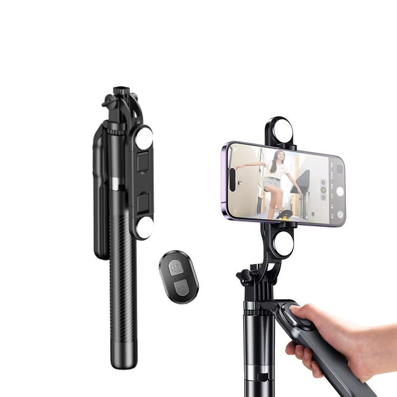 Wholesale Popular Extended 180cm Portable Smart Selfie Stick with Blue-Tooth Remote Control Tripod Stand Selfie Stick