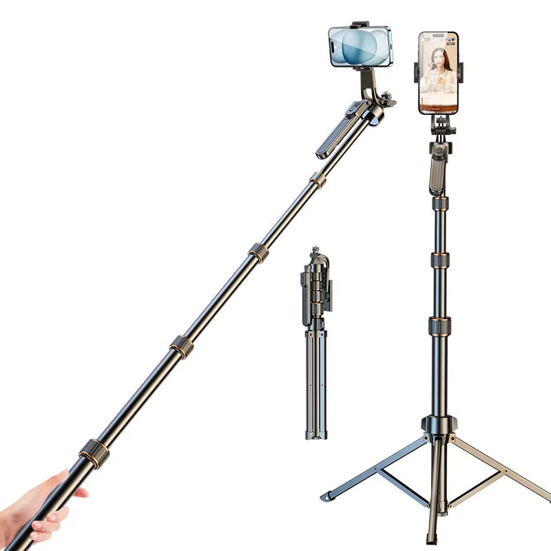 Mini Foldable Self Stick Tripods Extendable Tripod for Smartphone Wireless Self Stick