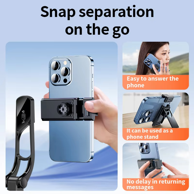 Professional and Portable Stabilised Tripod Monopod Selfie Stick with Remote Shutter Control Phone Clip Holder Selfie Stick
