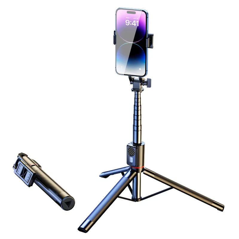 Wholesale Low Price Exquisite Portable Selfie Stick Phone Holder Extendable Selfie Stick With Wireless Remote Tripod Holder - Bu
