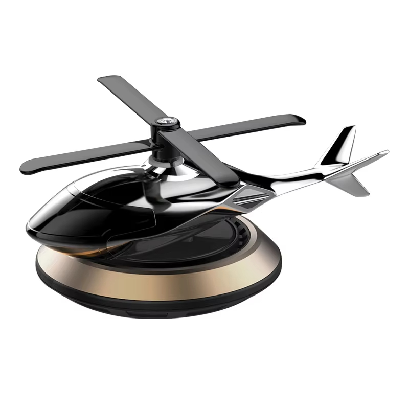 Car solar aluminum alloy aircraft liquid aromatherapy car air freshener solar perfume seat