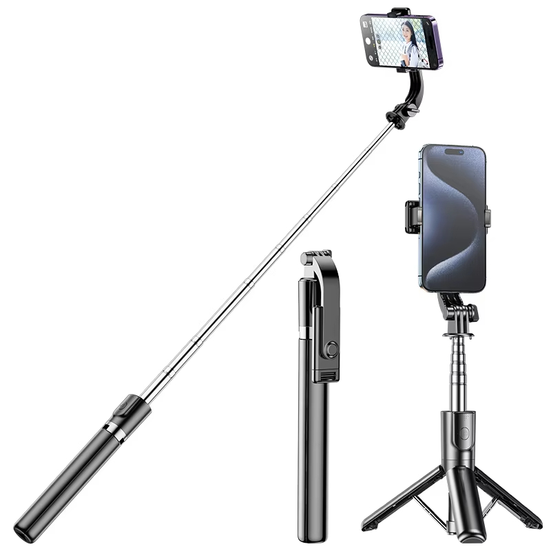 160cm Handheld Portable Tripod Stands Flexible Selfie Stick Outing Travel Selfie Carrying Easy_Bluetooth connection