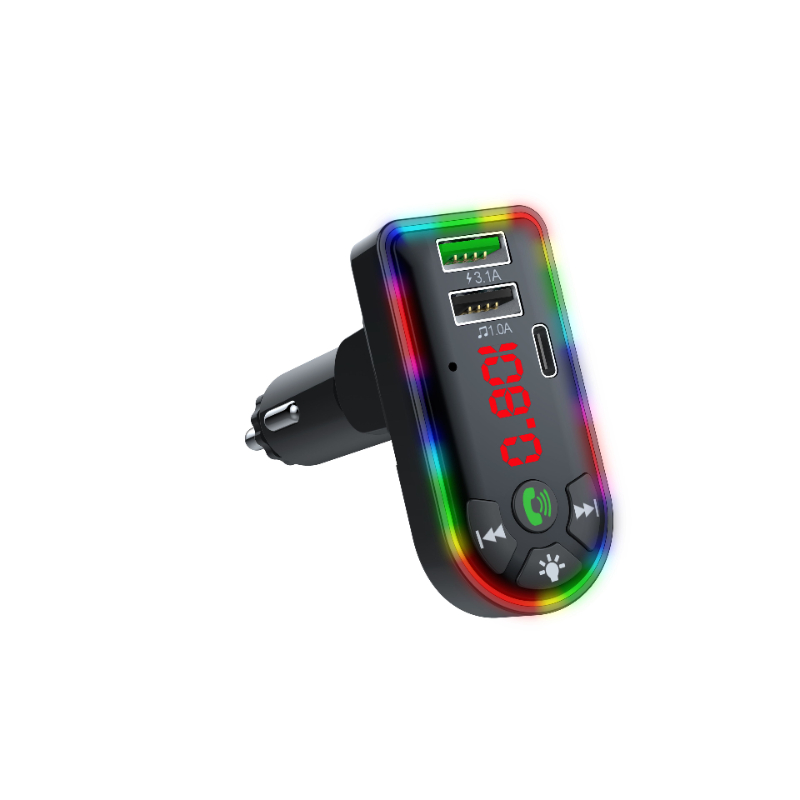2021 Car MP3 Music Player Bluetooth-5.0 receiver FM transmitter Dual USB 2.1A Charger U disk _ TF Card lossless Music