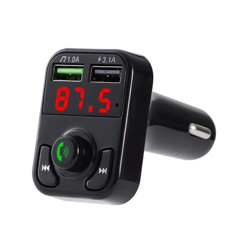 BT5.0 Hands Free Phone Bluetooth-MF3 Player Dual USB Port Phone Charger FM Transmitter Bluetooth-Kit