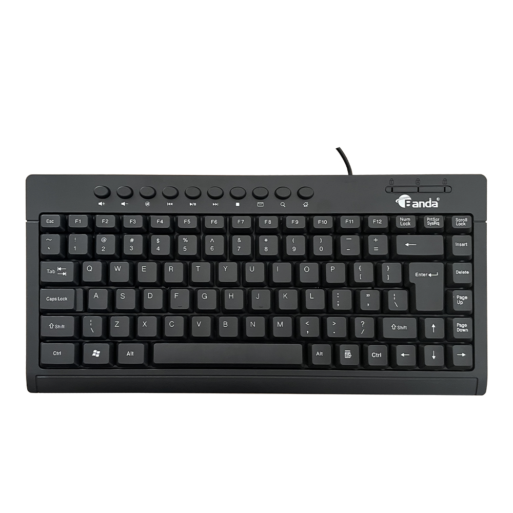 Keyboard PC Notebook Mini Computer Keyboard Cheap Price Custom Logo 95 Keys Black Usb Color Box Desktop Customized