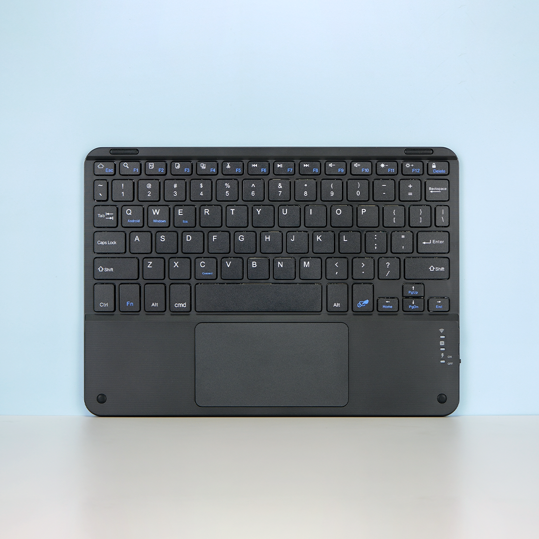 Custom Portable Wireless Keyboard Slim 10 inch Wireless Magic Trackpad Keyboard For Tablet/ Smartphone