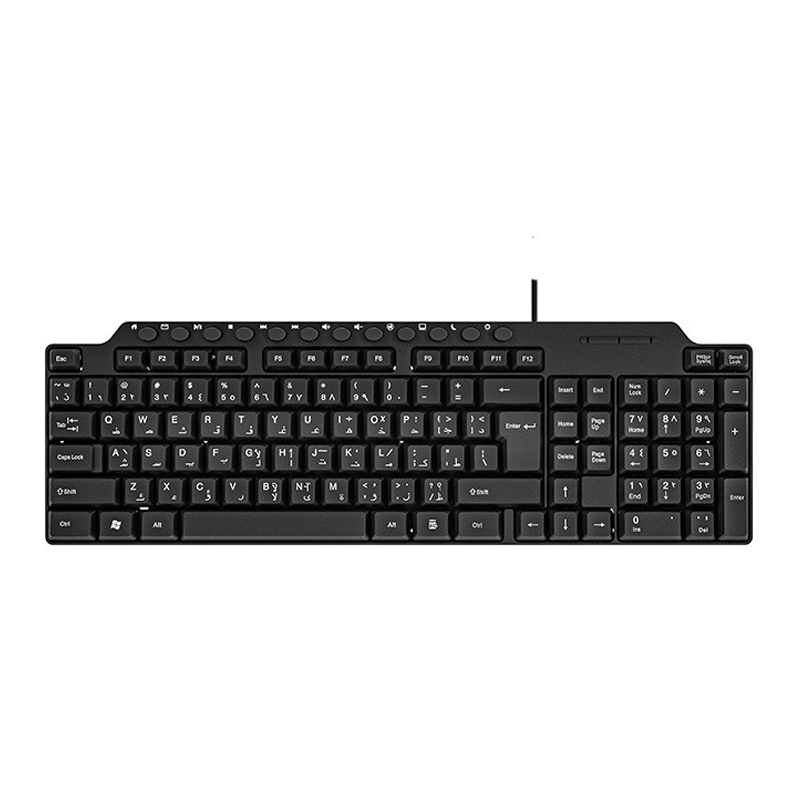 French Russian Spain teclados USB Keyboard Ergonomic Water Drop Keycaps Optical Keyboard Factory Computer Office Wired Keyboard