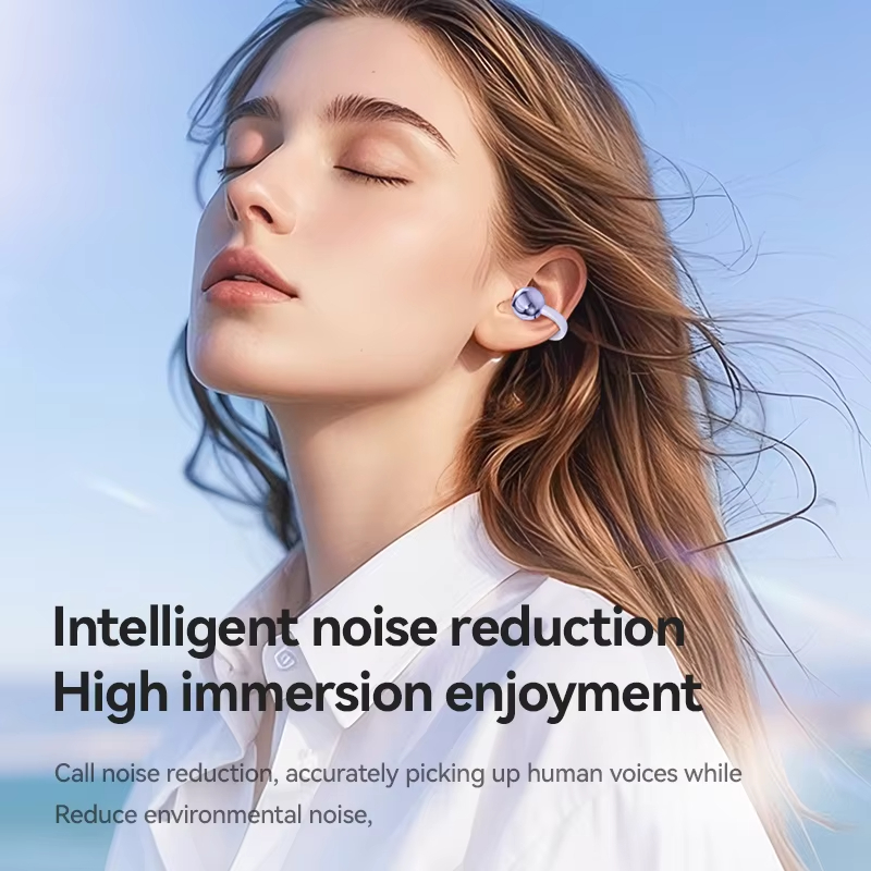 Sports Stereo Waterproof Wireless Noise Cancelling Headphones Bone Conduction Hook Earphone