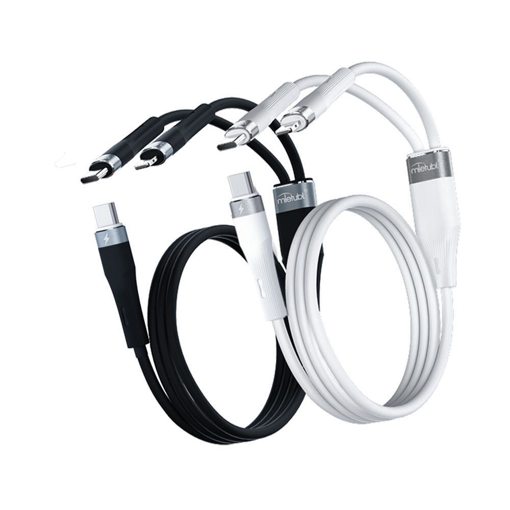 Mietubl 2-in-1 TYPE-C TO LIGHTNING/TYPE-C Aluminum alloy PD60W+27W silicone data cable-MTB-DCODTC08