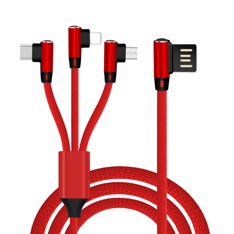 Hand-held double elbow with one tow and three data lines, double-sided blind USB with one tow and three data lines, gift data li