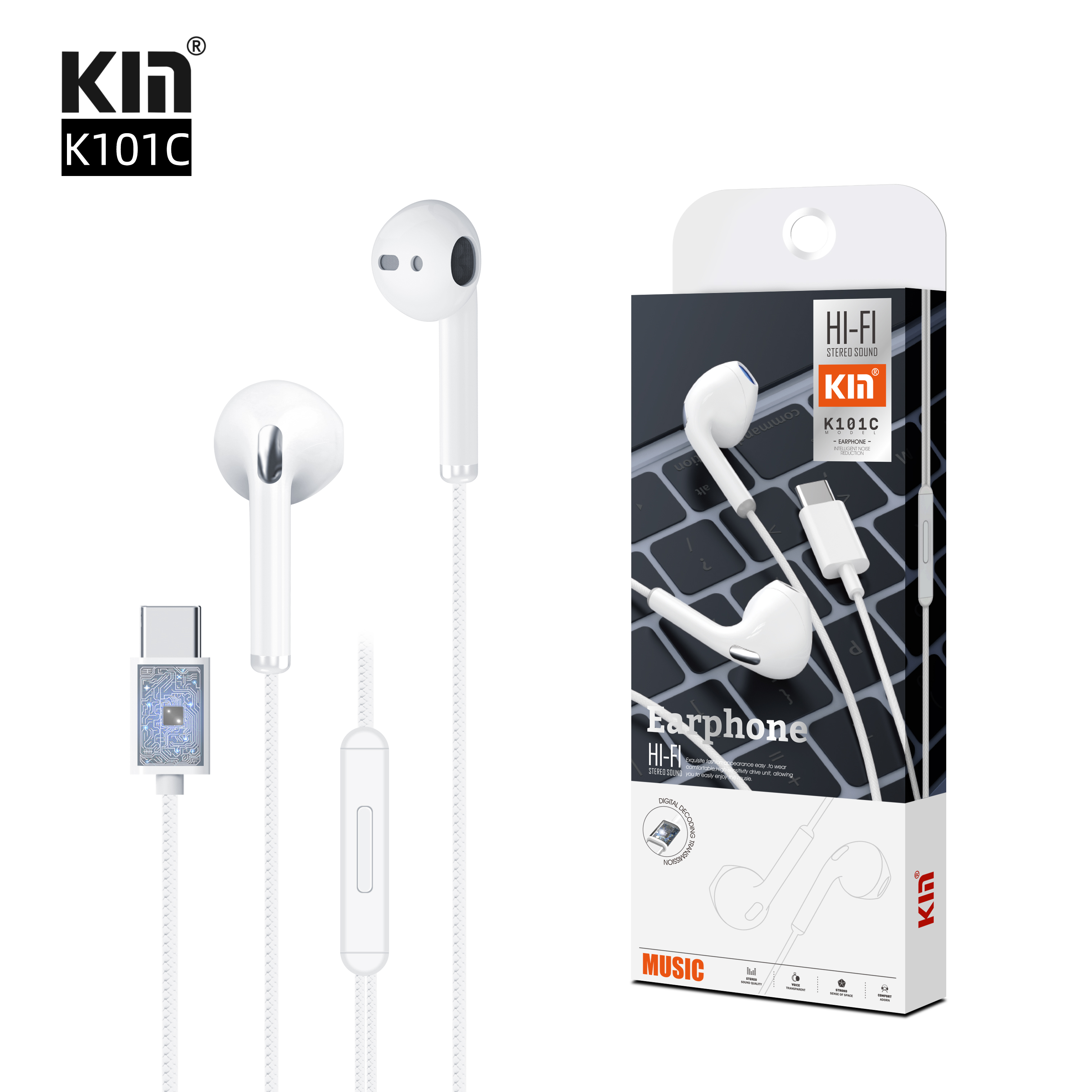 KM  	Wired Headset--K101C