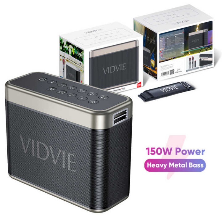 VIDVIE XL-SP914 Dual Microphone Wireless Karaoke Parlante Speake