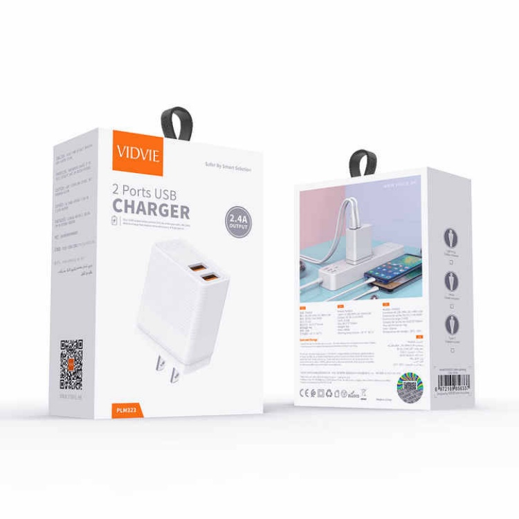 VIDVIE PLM323i US Travel Wall Charger Adaptadores