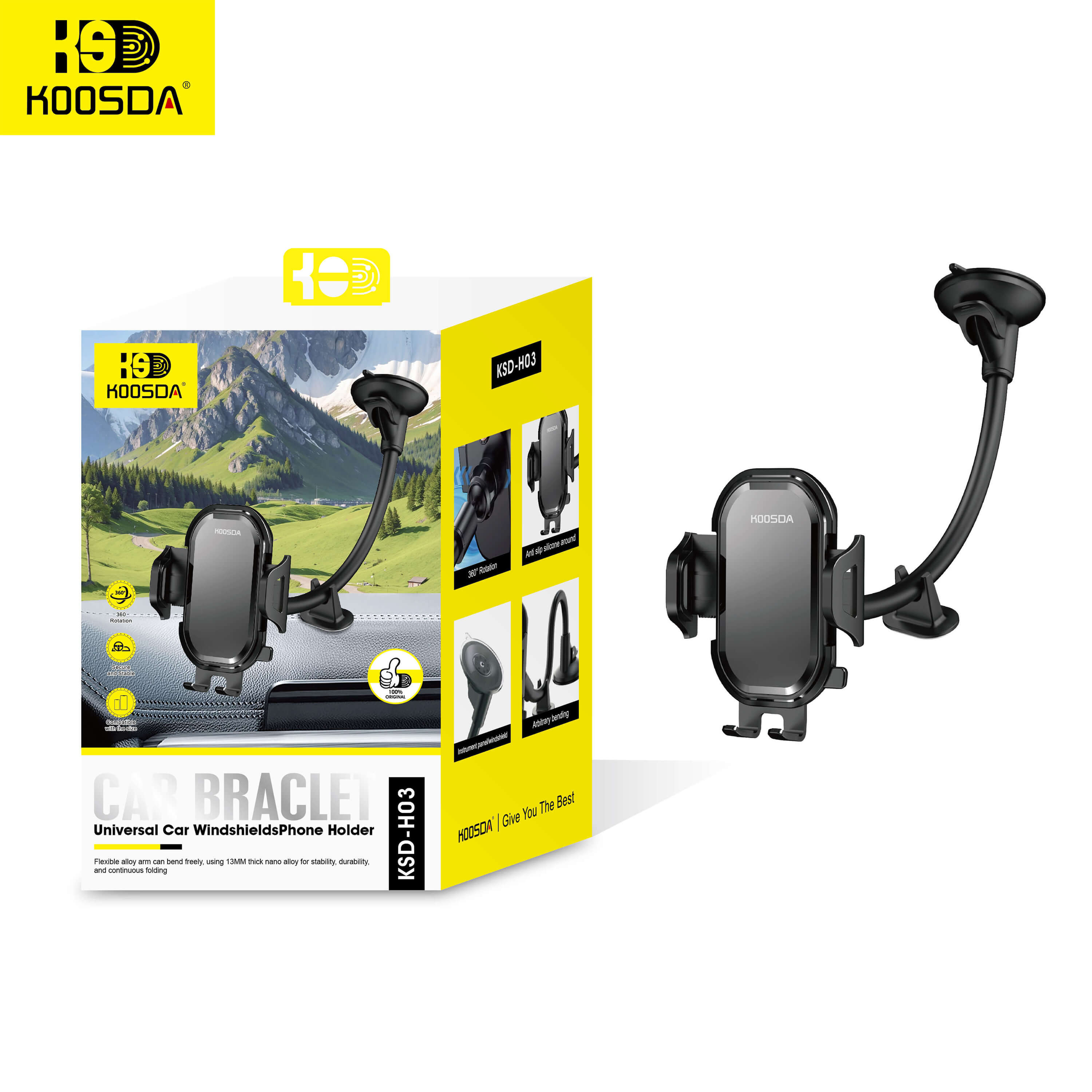 KOOSDA - car phone holder car mount - KSD-H03
